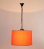 Zrava Orange Cotton Hanging Light