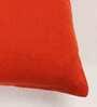 Orange Solid Cotton 16 x 16 Inches Cushion Covers (Set of 2)