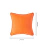 Orange Cotton Solid 24x24 Inches Cushion Cover