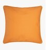 Solid Pattern Cotton Orange Cushion Cover 20 x 20 inches