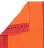 Solid Color Orange Cotton 45x13 Inches Table Runner