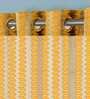 Orange Crystal net Eyelet 5 ft Sheer 1 Curtain
