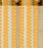 Orange Crystal net Eyelet 5 ft Sheer 1 Curtain