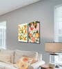 Orange Delight Set of 2 Canvas Painting Gallery Wrap Canvas Painting