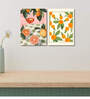 Orange Delight Set of 2 Canvas Painting Gallery Wrap Canvas Painting