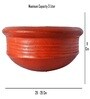 Earthenware Handmade Orange Clay Cooking Pot