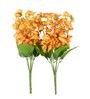 Orange Fabric Blossom Artificial Flowers