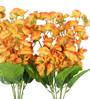 Orange Fabric Blossom Artificial Flowers