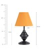 Orange Fabric Designer Table Lamp