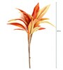Orange Fabric Dracaena Artificial Plant without Pot