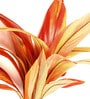 Orange Fabric Dracaena Artificial Plant without Pot