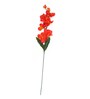 Orange Fabric Orchid Artificial Flower Pack of 5