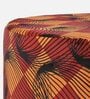 Orange Fabric Seating Stool in Multi Colour Orange Fabric Seating Stool in Multi Colour