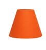 Orange Fabric Shade Table Lamp, Modern Bedside & Desk Lamp with Metal Base for Bedroom, Living Room & Home Decor