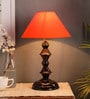 Orange Fabric Table Lamp