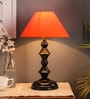 Orange Fabric Table Lamp