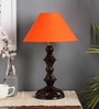 Orange Fabric Table Lamp