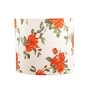 Modena Orange Fabric Flush Mount Wall Light