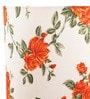 Modena Orange Fabric Flush Mount Wall Light