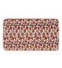Orange Abstract Fleece 15 x 23 Inches Super Soft Door Mat
