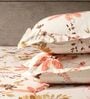 Orange Floral 144 TC 100% Cotton Double Bedsheet with 2 Pillow Covers Orange Floral 144 TC 100% Cotton Double Bedsheet with 2 Pillow Covers