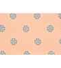 Orange Floral 144 TC Cotton Queen Sized Bedsheet Bedsheet 2 Pillow Prime Collection