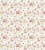 Orange Floral 144 TC Cotton Queen Sized Bed Sheets with 2 Pillow Covers