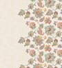 Orange Floral 144 TC Cotton Queen Sized Bed Sheets with 2 Pillow Covers
