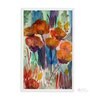 Orange Flowers Handmade Acrylic Paint On Canvas Unframed