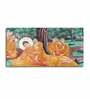 Orange Gautam Buddha Canvas Wall Painting
