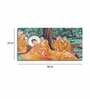 Orange Gautam Buddha Canvas Wall Painting