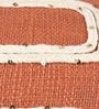 Orange Textured 16x16 inches Cushion Cover