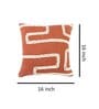 Orange Textured 16x16 inches Cushion Cover