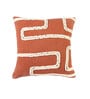 Orange Textured 16x16 inches Cushion Cover