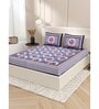 Multicolor Floral 200 TC Cotton Double Queen Sized Bedsheet With 2 Pillow Covers