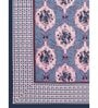 Multicolor Floral 200 TC Cotton Double Queen Sized Bedsheet With 2 Pillow Covers