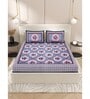Multicolor Floral 200 TC Cotton Double Queen Sized Bedsheet With 2 Pillow Covers