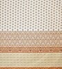 Orange Geometric 210 TC Cotton King Sized Fitted Bed Sheets with 2 Pillow Covers