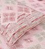 Orange Geometric 210 TC Cotton King Sized Bed Sheets with 2 Pillow Covers