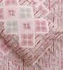 Orange Geometric 210 TC Cotton King Sized Bed Sheets with 2 Pillow Covers