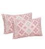 Orange Geometric 210 TC Cotton King Sized Bed Sheets with 2 Pillow Covers
