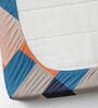 Orange Geometric 280 TC Microfibre Fitted Single Bedsheet 1 Pillow Cover