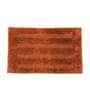 Orange Stripe Microfibre 24x16 Inches AntiSkid Bath Mat