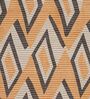 Orange Geometric Polyester 9 ft x 12 ft Machine Made Carpet