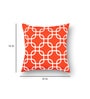 Orange Geometric Premium 16 x 16 Inches Cushion Cover (Set of 3)