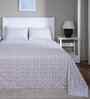 Orange Geometric Print 144 TC Cotton Double Bed Sheet with 2 Pillow Covers Sensory Bloom Collection