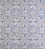 Orange Geometric Print 144 TC Cotton King Size Bed Sheet with 2 Pillow Covers Sensory Bloom Collection
