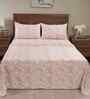 Orange Geometric Print 200 TC Cotton Double Bed Sheet with 2 Pillow Covers Eclectic Geo Collection