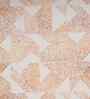 Orange Geometric Print 200 TC Cotton King Size Bed Sheet with 2 Pillow Covers Eclectic Geo Collection