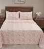 Orange Geometric Print 200 TC Cotton King Size Bed Sheet with 2 Pillow Covers Eclectic Geo Collection